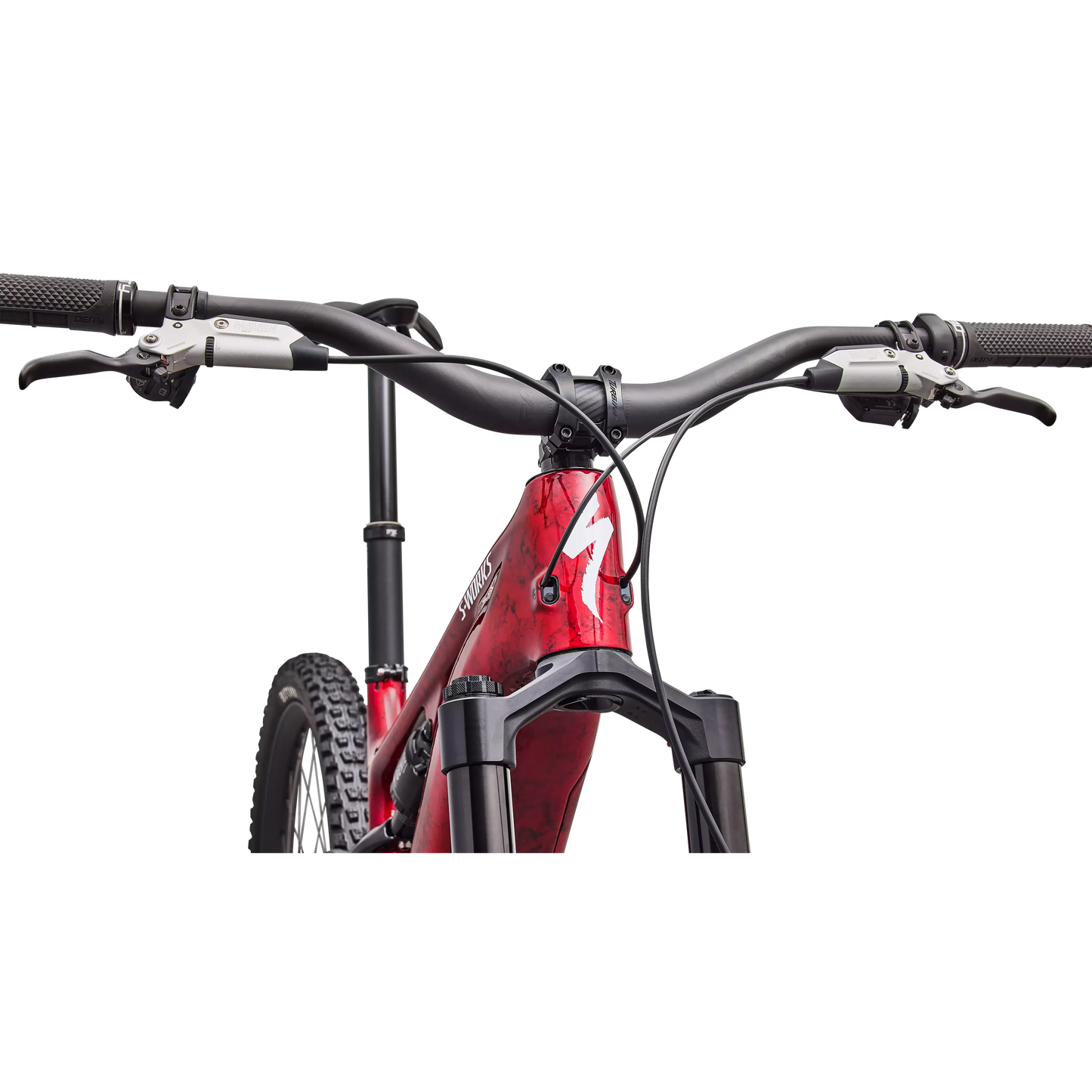 Specialized Levo 4 S-Works Carbon 2027 - Gloss Red Tint / Silver Dust / Metallic White Silver - image 5