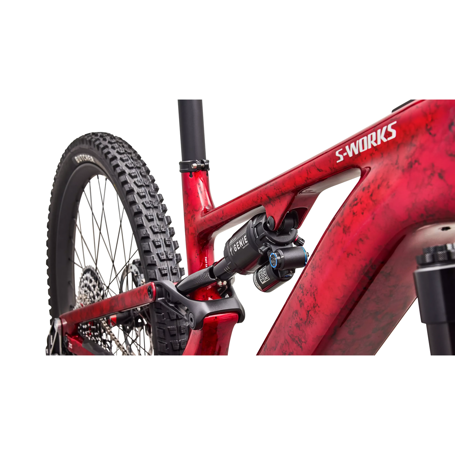 Specialized Levo 4 S-Works Carbon 2027 - Gloss Red Tint / Silver Dust / Metallic White Silver - image 6