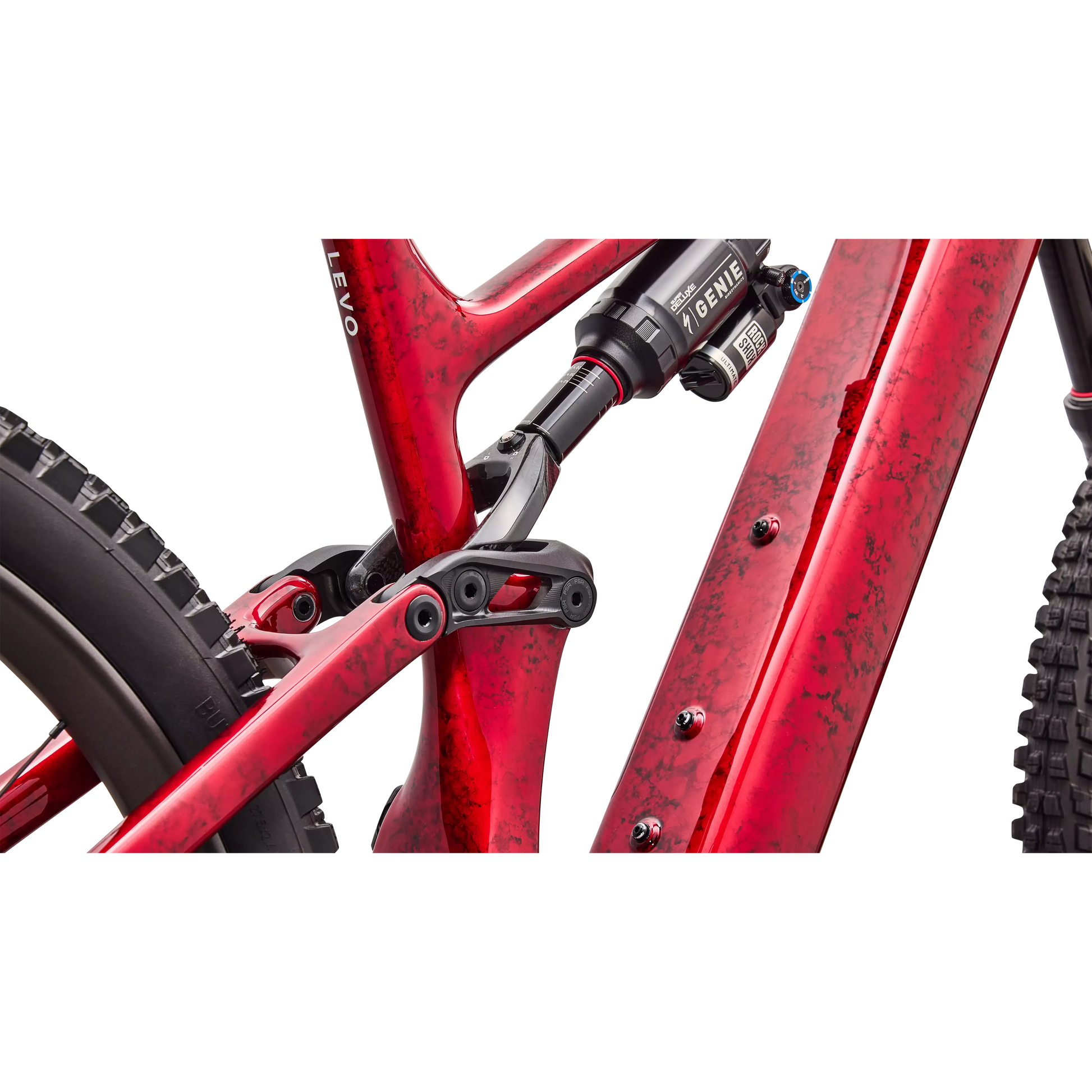 Specialized Levo 4 S-Works Carbon 2027 - Gloss Red Tint / Silver Dust / Metallic White Silver - image 8