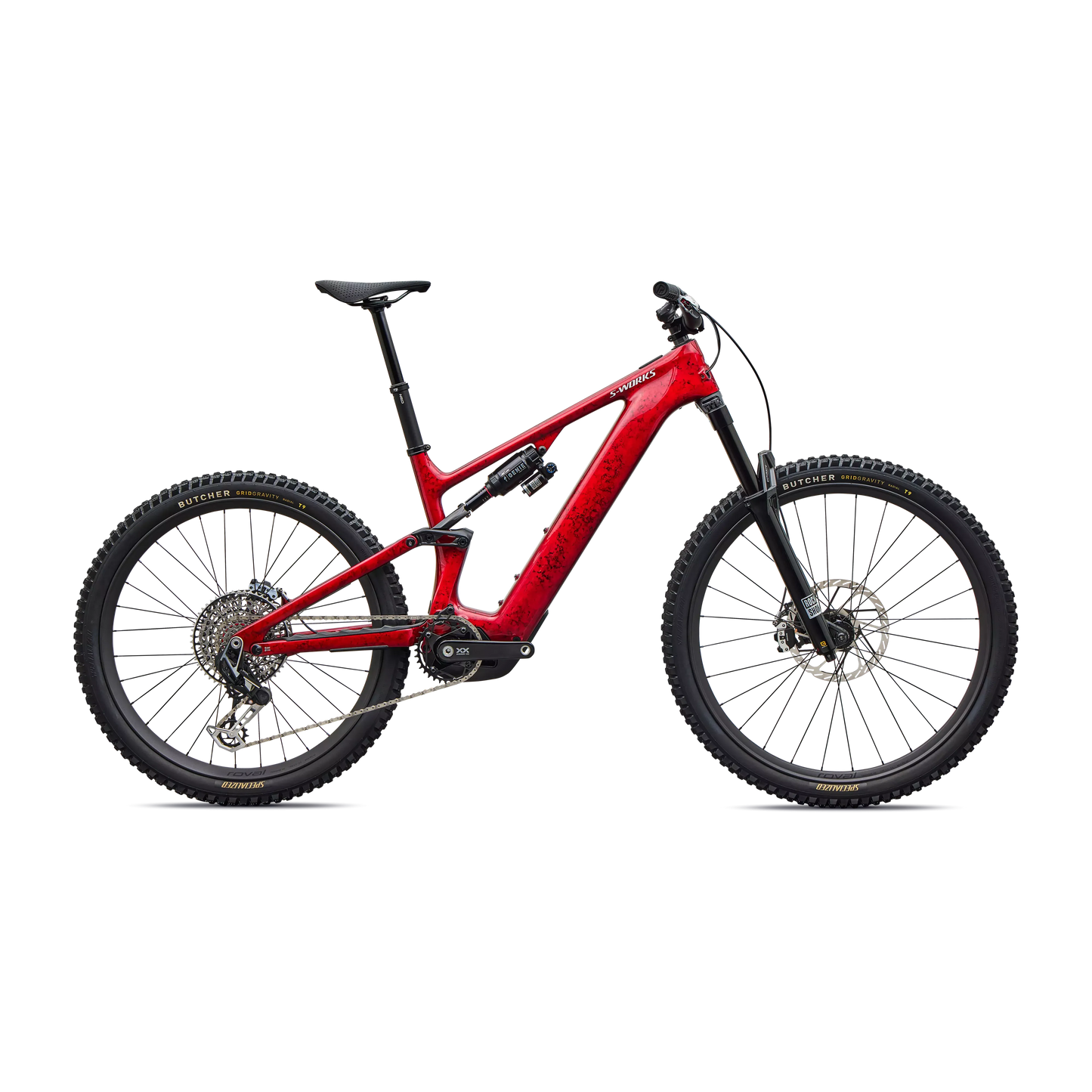 Specialized Levo 4 S-Works Carbon 2027 - Gloss Red Tint / Silver Dust / Metallic White Silver - image 1