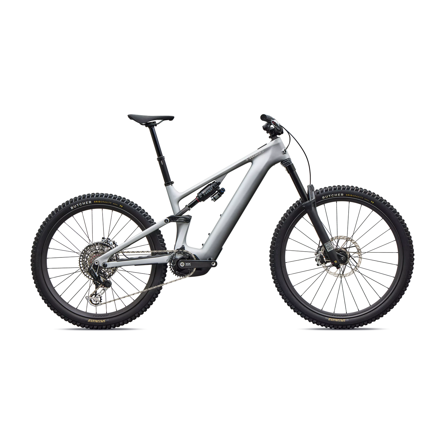 Specialized Levo 4 S-Works Carbon 2027 - Satin Silver Dust / Black Pearl / Gloss Chrome - image 1