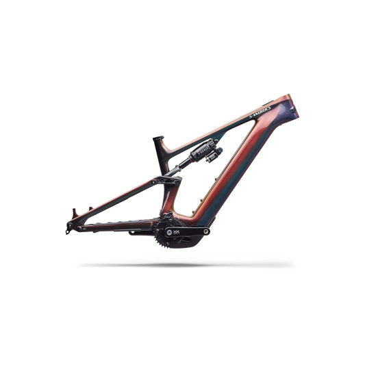 Specialized Levo 4 S-Works Carbon Frame 2027 - Gloss Red Gold / Metallic White Silver - image 1