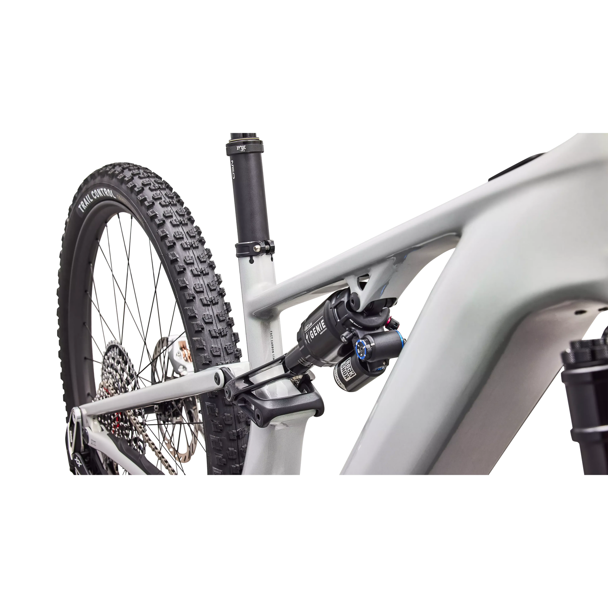 Specialized Levo R 4 S-Works Carbon 2027 - Gloss Dolomite / Viavi Silver Green Pearl / Oak Green Metallic - image 6