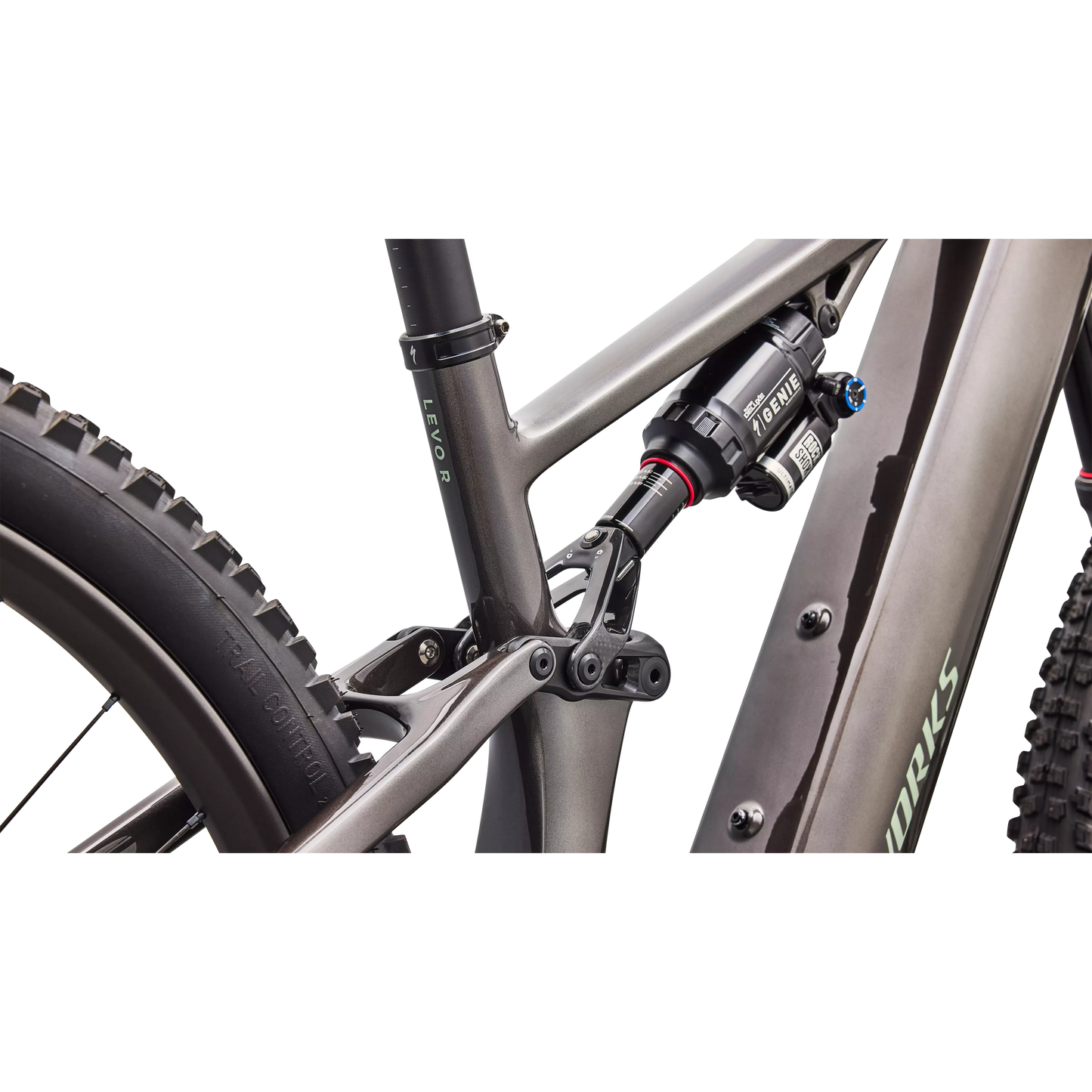 Specialized Levo R 4 S-Works Carbon 2027 - Gloss Warm Smoke / Pistachio - image 8