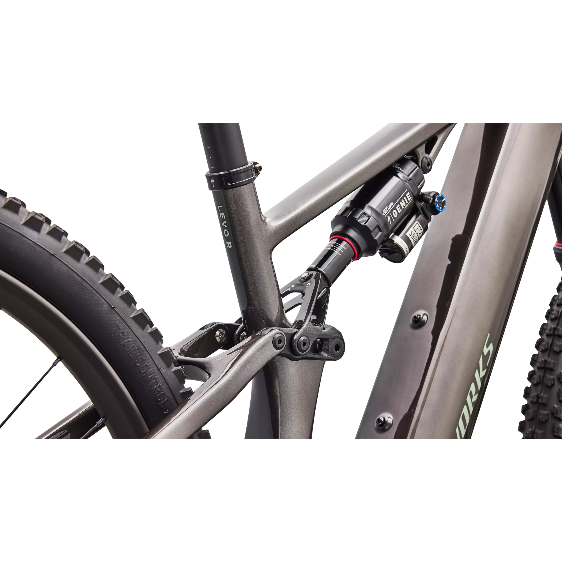 Specialized Levo R 4 S-Works Carbon 2027 - Gloss Warm Smoke / Pistachio - image 8