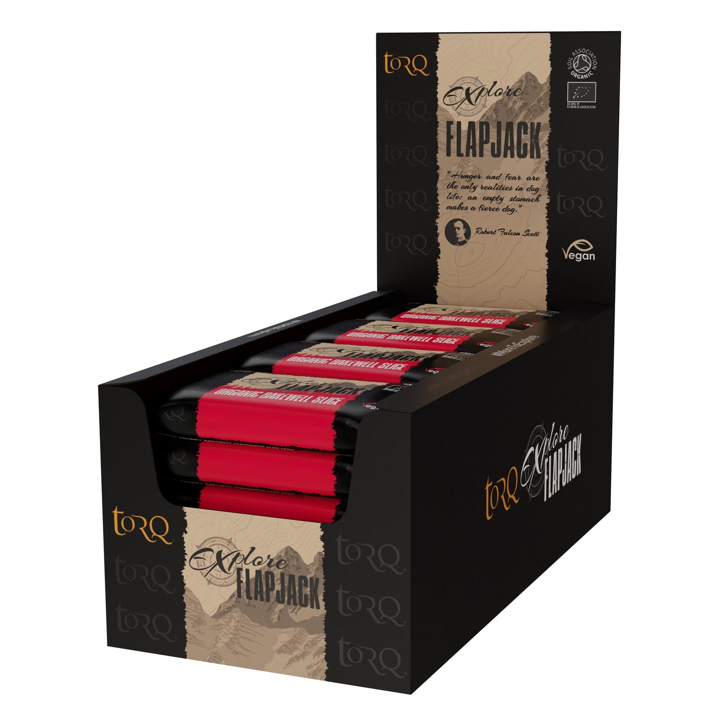 TORQ Explore Flapjack (20 x 65g)-Bakewell Slice-BRINK