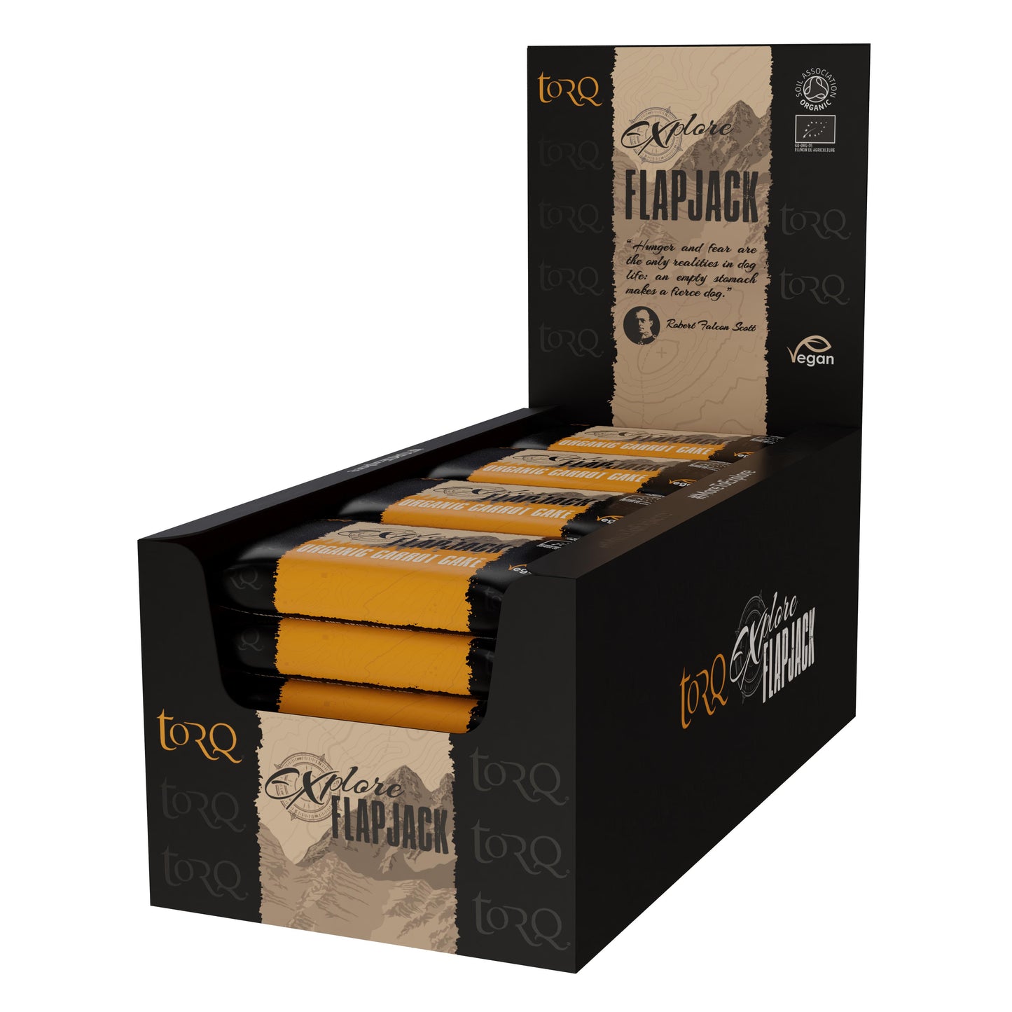 TORQ Explore Flapjack (20 x 65g)-Carrot Cake-BRINK