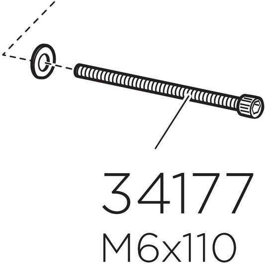 Thule 34177 Screw MC 6S M6 x 110 mm-BRINK