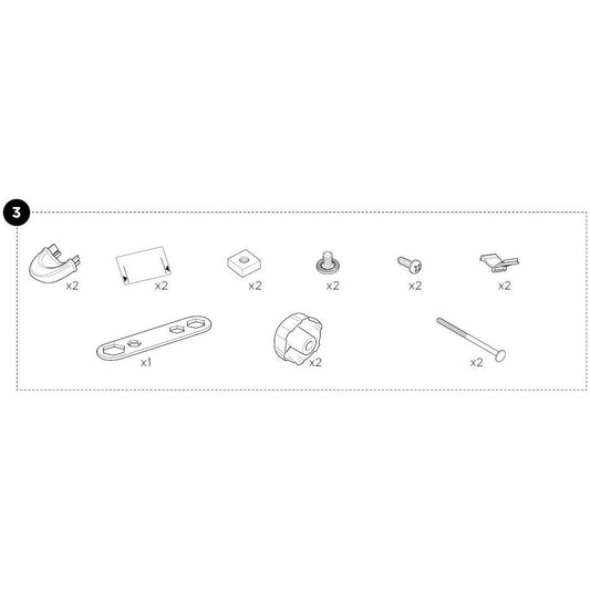 Thule 52594 Parts Bags for VeloCompact 4th bike adapter-BRINK