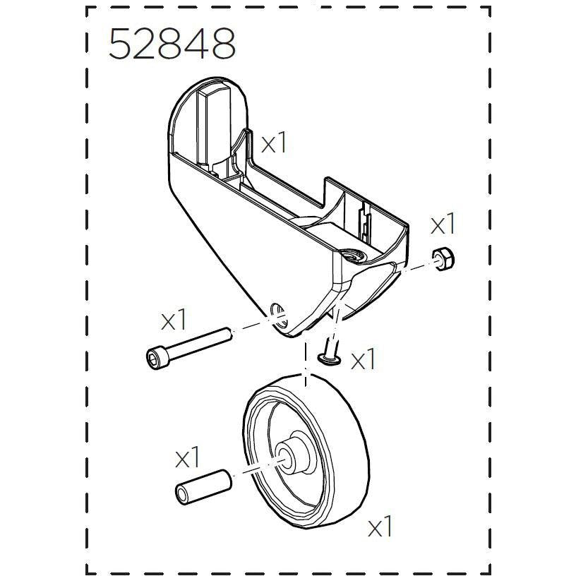 Thule 52848 Transport wheel EasyFold XT Left-BRINK