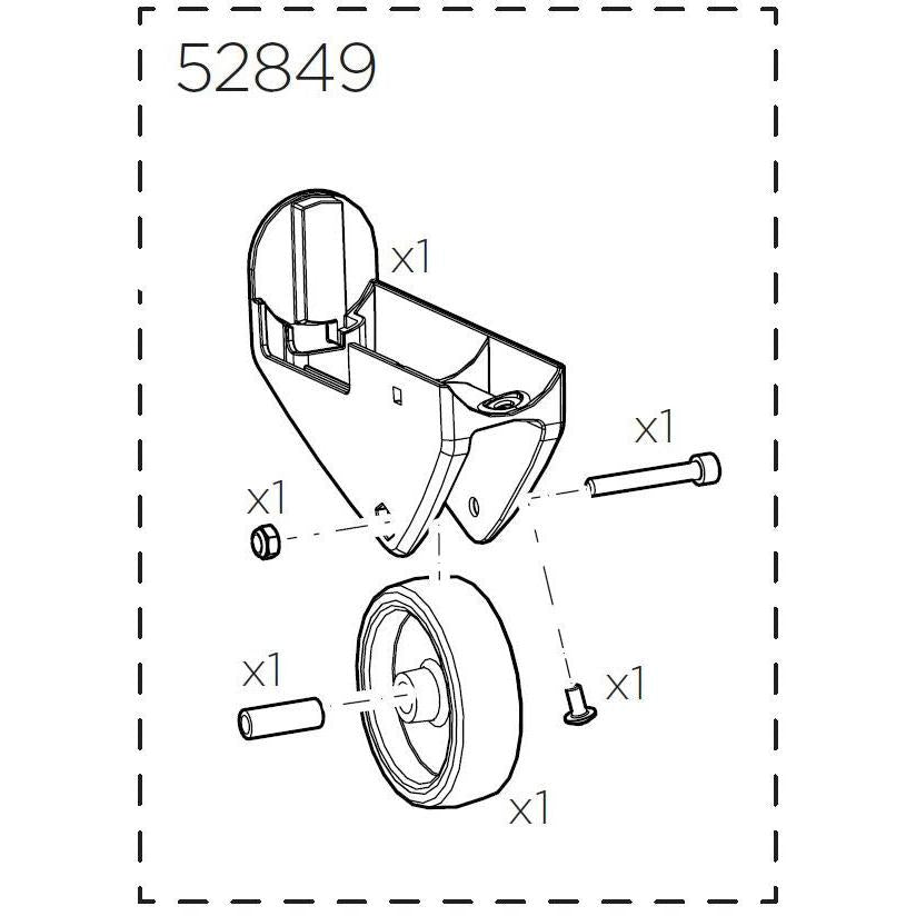 Thule 52849 Transport wheel EasyFold XT Right-BRINK