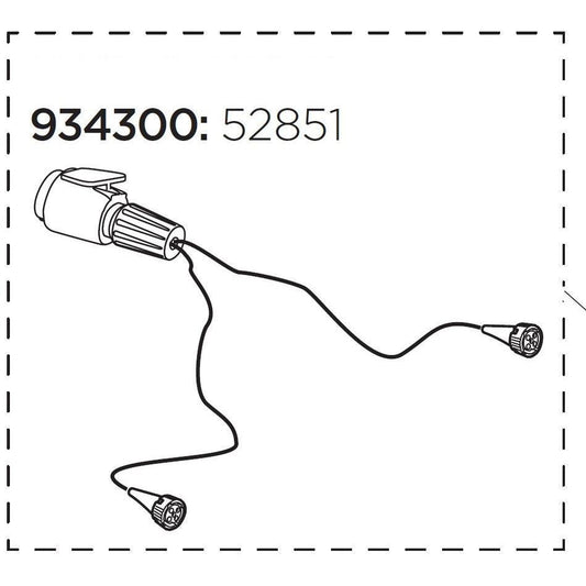Thule 52851 Lamp cable 13 pin EF XT UK-BRINK