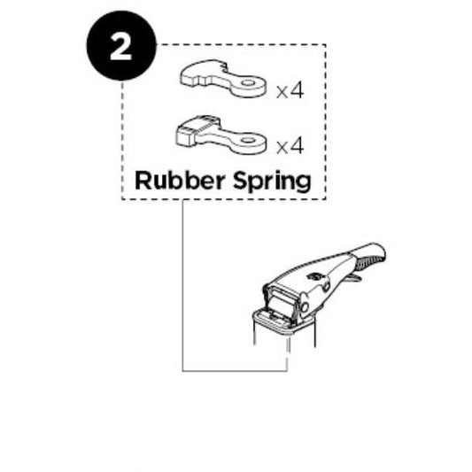 Thule 54185 Rubber Spring Sparepart Kit-BRINK