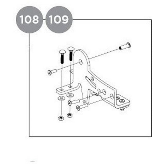Thule Left suspension assembly - Cross and Lite 17-X-BRINK