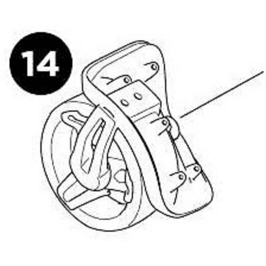 Thule Roundtrip Transition wheel assembly with wrap, right-BRINK