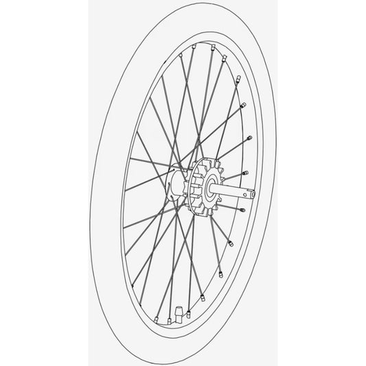 Thule Wheel assembly - Thule Coaster XT-BRINK