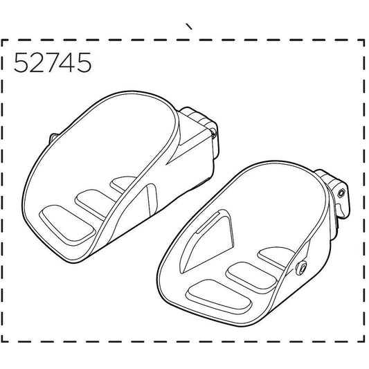 Thule Yepp Maxi Footrests, left and right-BRINK