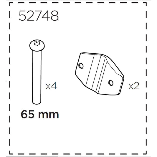 Thule Yepp Maxi rear plate and screw kit-BRINK