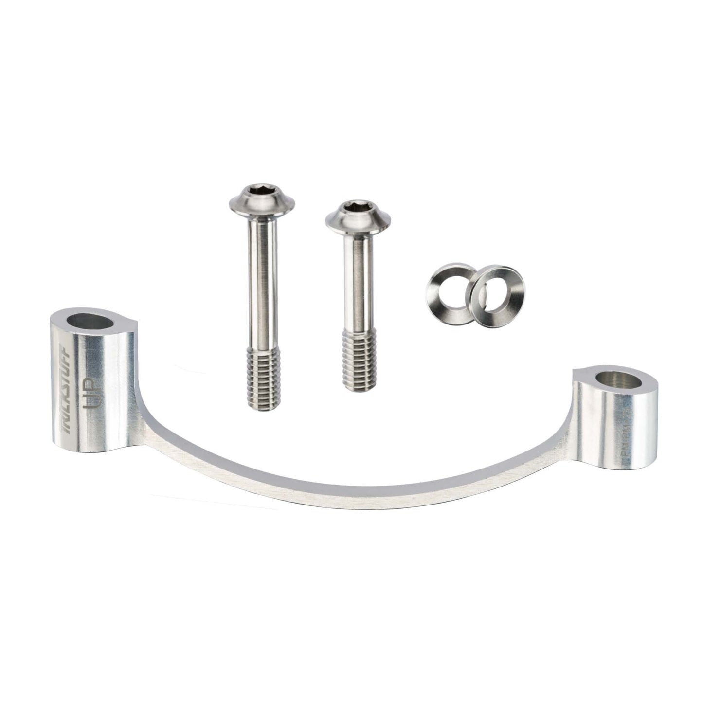 Trickstuff CNC Brake Adaptor-PM +23mm inc Ti Bolts-Silver-BRINK