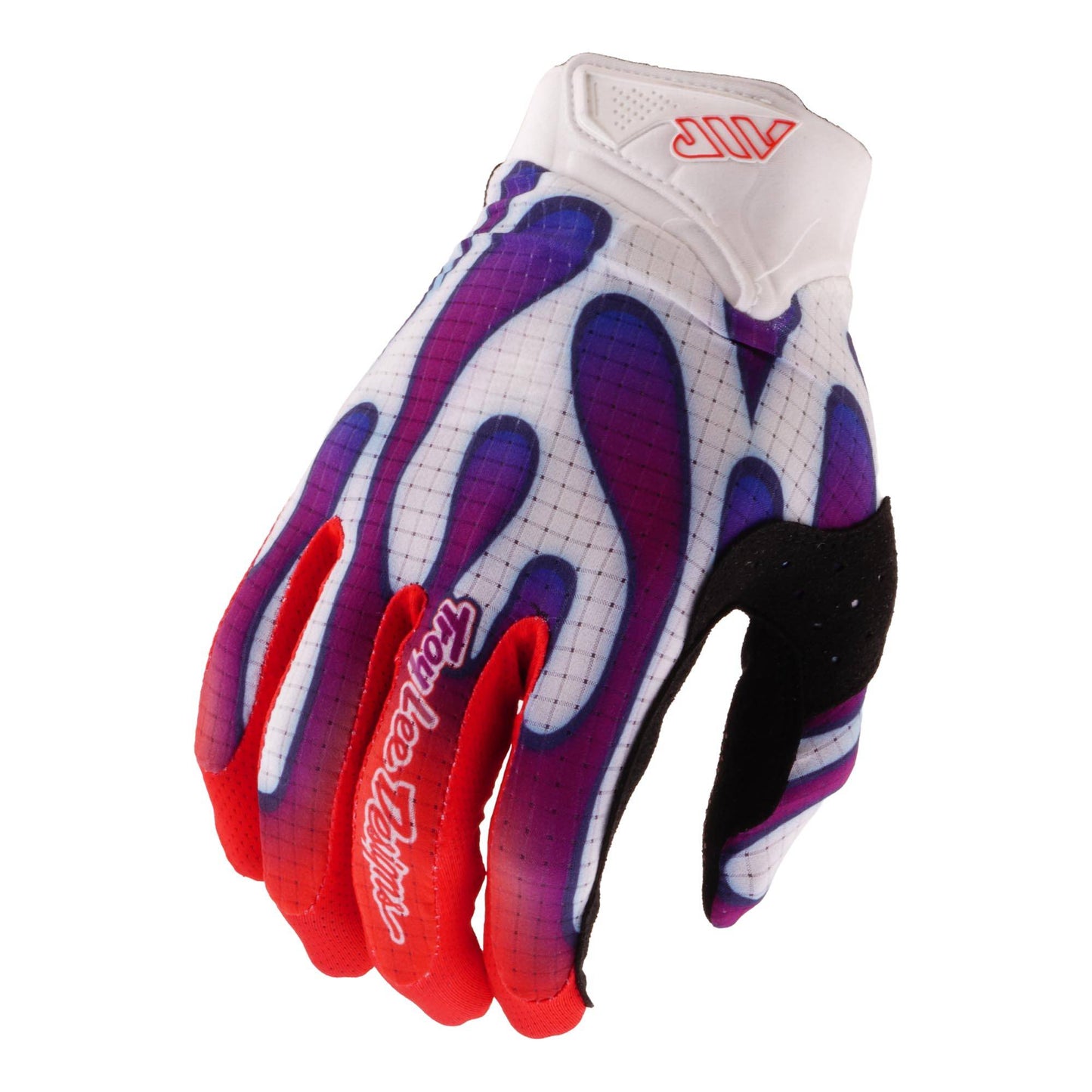 Troy Lee Designs Air Glove 2026-S-Overspray White / Violet-BRINK