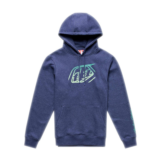 Troy Lee Designs Badge Pullover Hoodie 2026-S-Navy Heather-BRINK