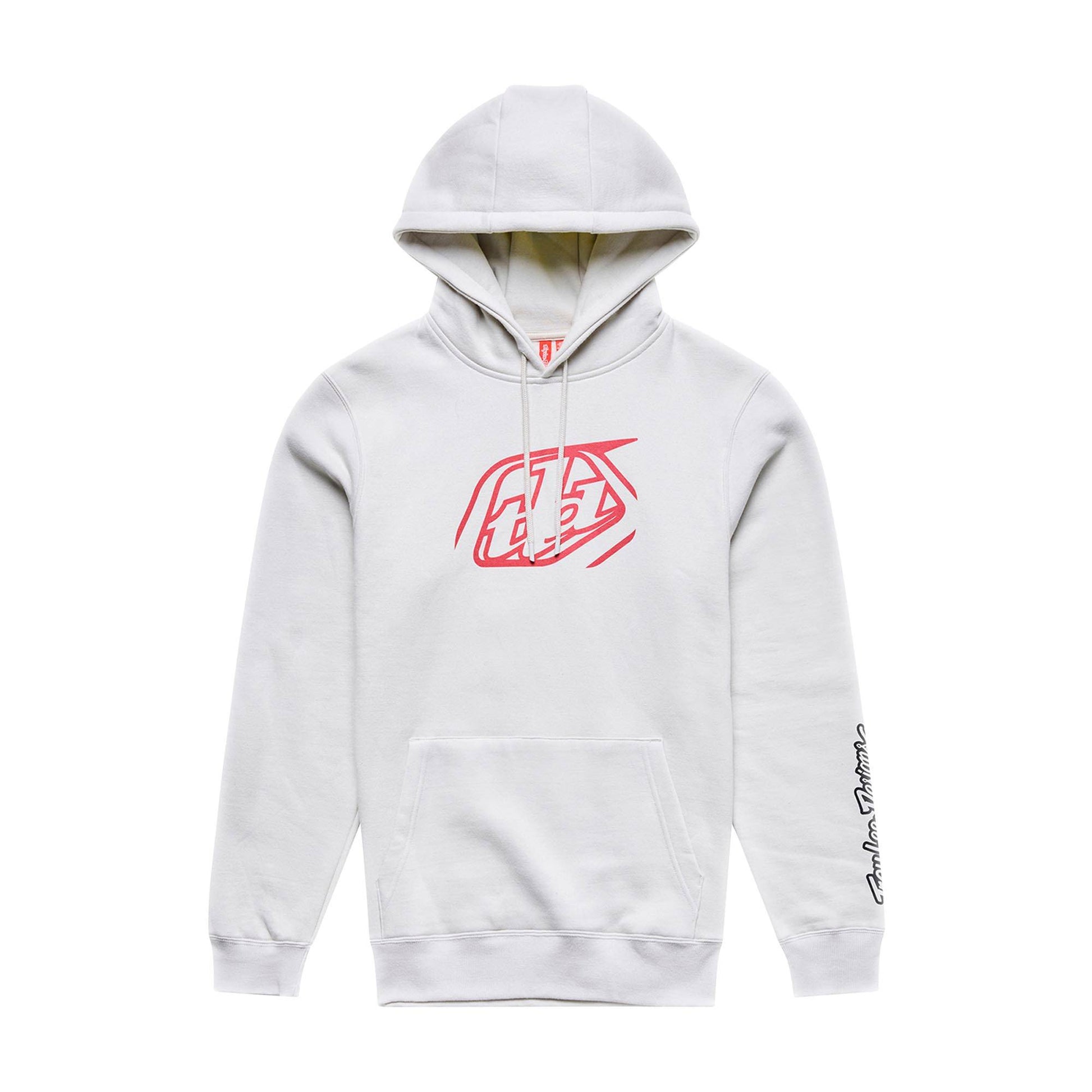 Troy Lee Designs Badge Pullover Hoodie 2026-S-Pumice-BRINK