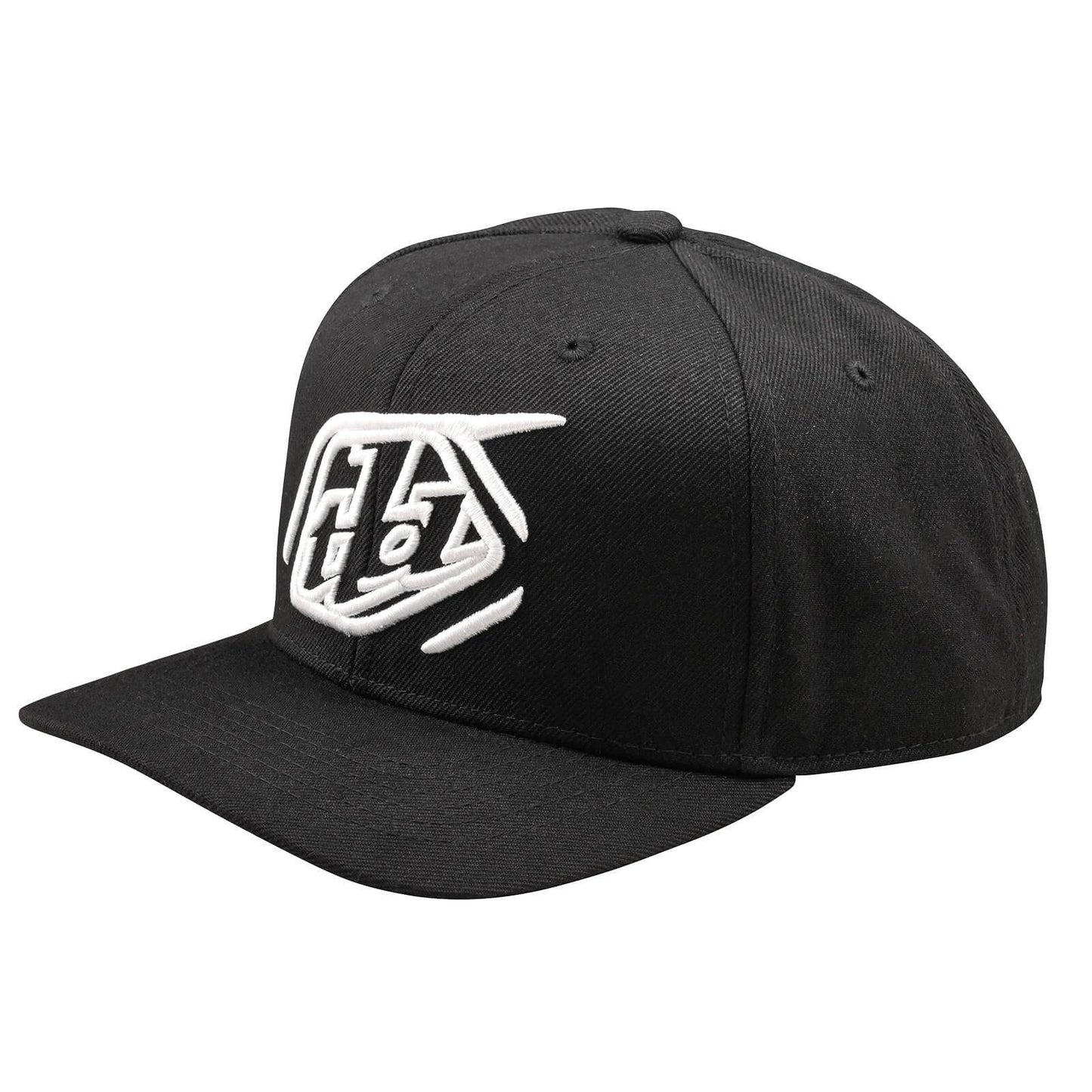 Troy Lee Designs Curved Snapback Hat 2026-One Size-Badge Black-BRINK