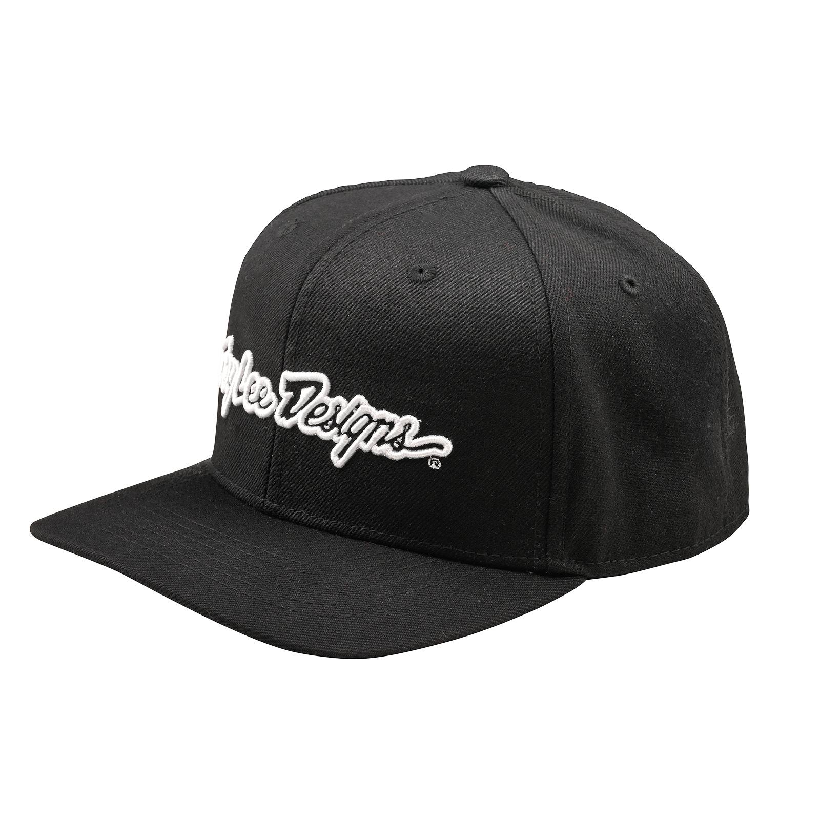 Troy Lee Designs Curved Snapback Hat 2026-One Size-Signature Black-BRINK