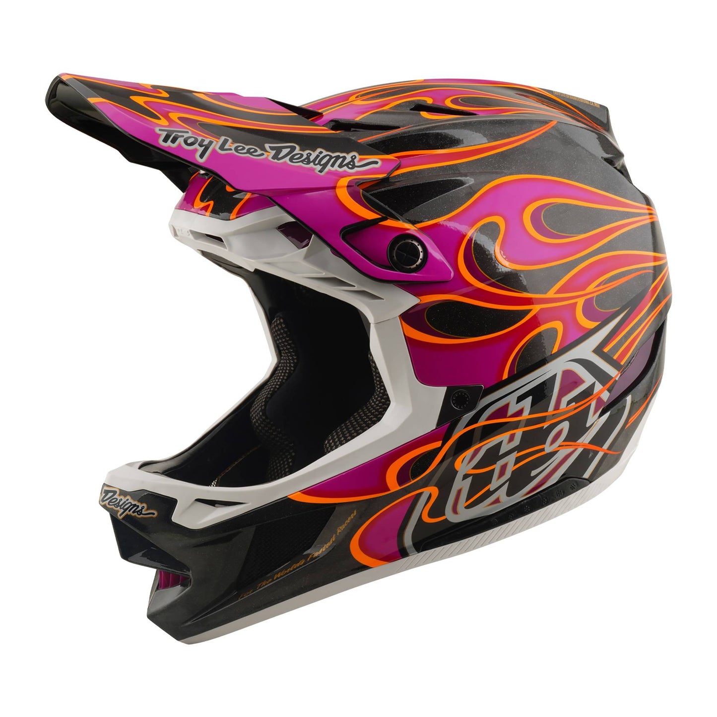 Troy Lee Designs D4 Carbon Helmet 2026-XS-Torched Carbon / Magenta-BRINK