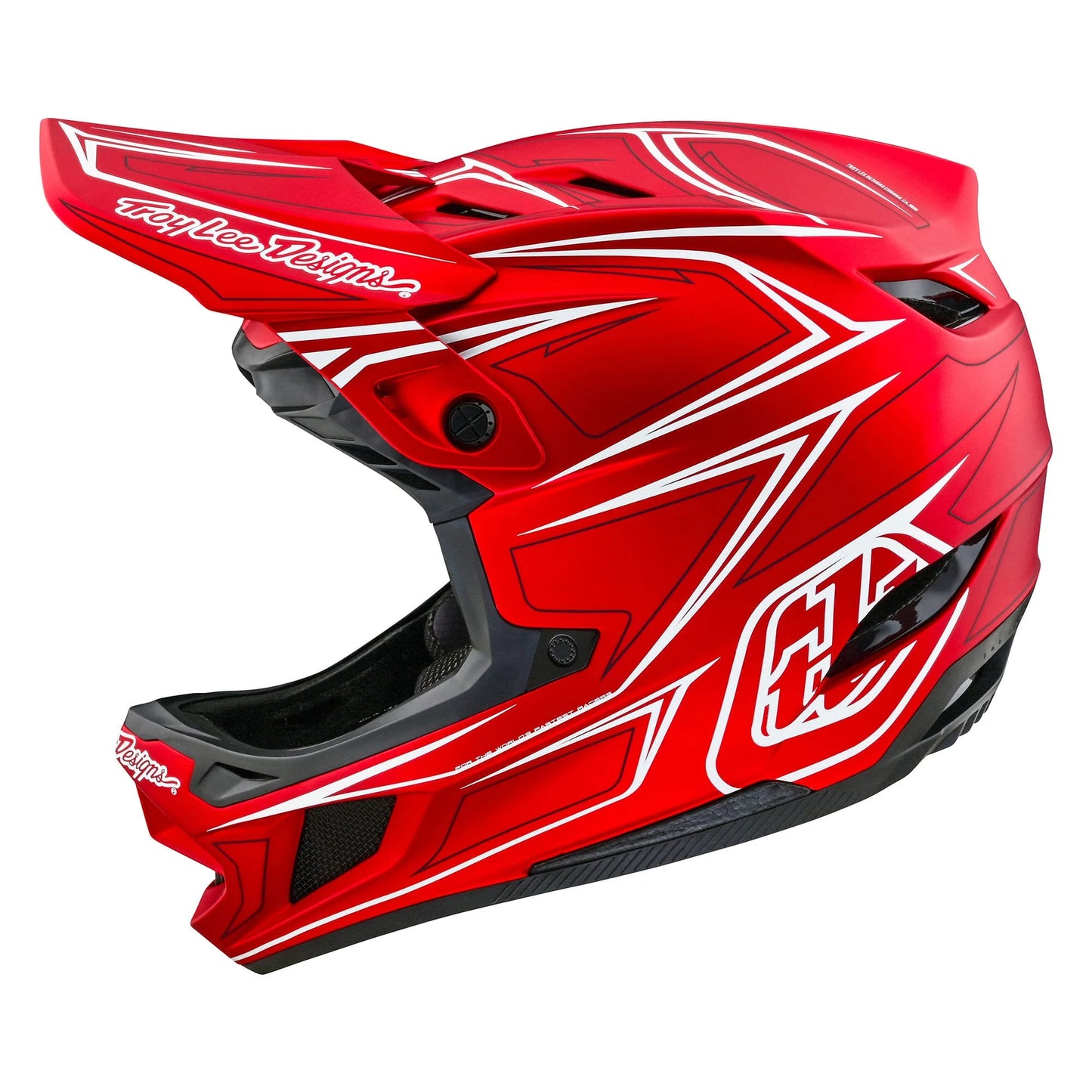 Troy Lee Designs D4 Composite Helmet 2024-XS-Pinned Red-BRINK