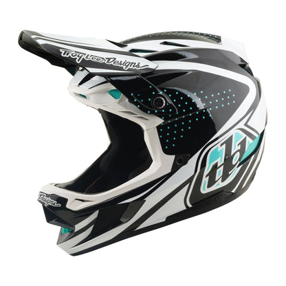 Troy Lee Designs D4 Polyacrylite Helmet 2026-XS-The Line Charcoal / White-BRINK
