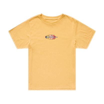 Troy Lee Designs Featherlite Womens SS Tee 2026-S-Bleached Melon-BRINK