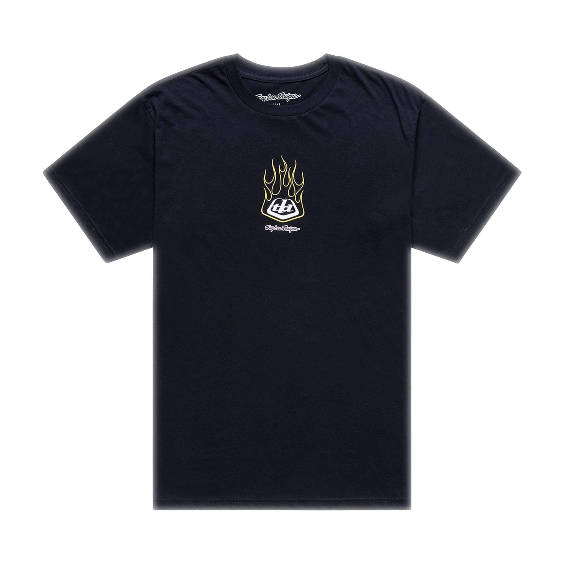 Troy Lee Designs Flame2 SS Tee 2026-S-Black-BRINK