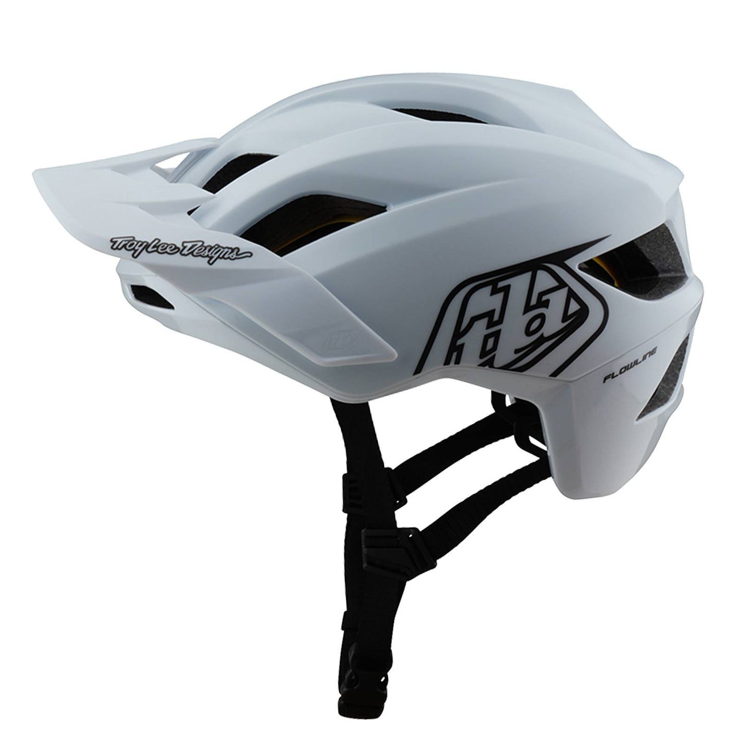 Troy Lee Designs Flowline Helmet 2026-XS/S-Point White / Black-BRINK