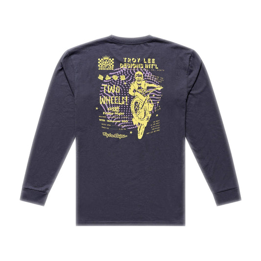 Troy Lee Designs Friday Night LS Tee 2026-S-Carbon-BRINK