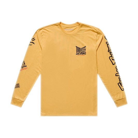 Troy Lee Designs Handlebar LS Tee 2026-S-Bleached Melon-BRINK