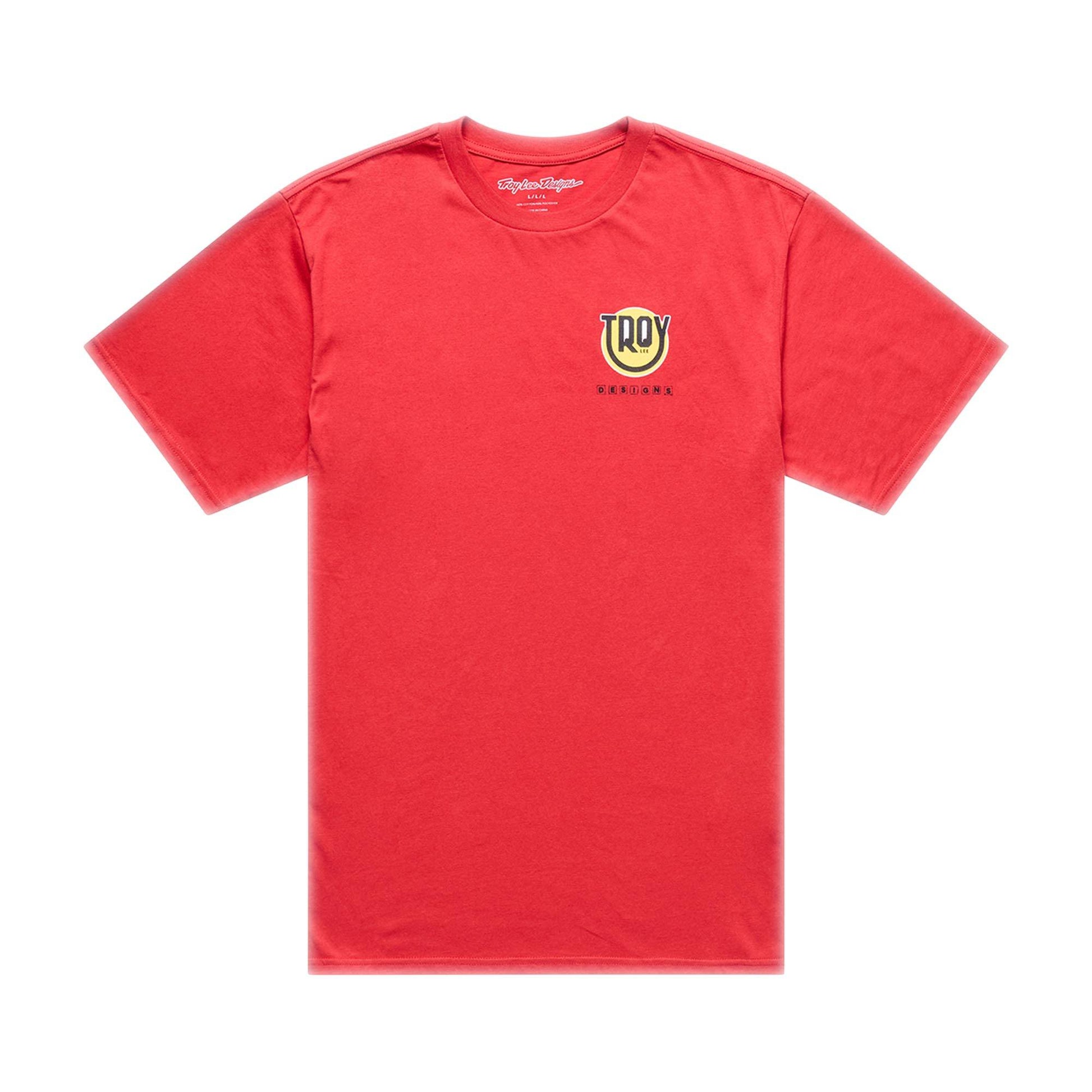 Troy Lee Designs Happy Dayz SS Tee 2026-S-Scarlet-BRINK