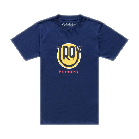 Troy Lee Designs Happy Dayz Youth SS Tee 2026-S-Navy-BRINK
