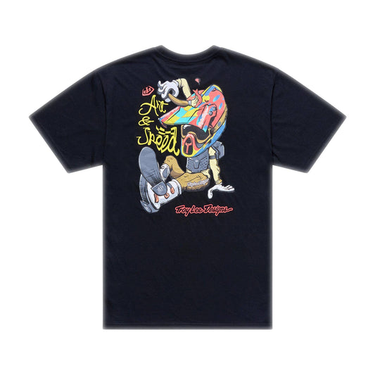 Troy Lee Designs Heritage SS Tee 2026-S-Black-BRINK