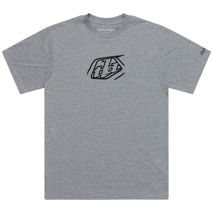 Troy Lee Designs SS Tee 2026-S-Badge Gray Heather-BRINK