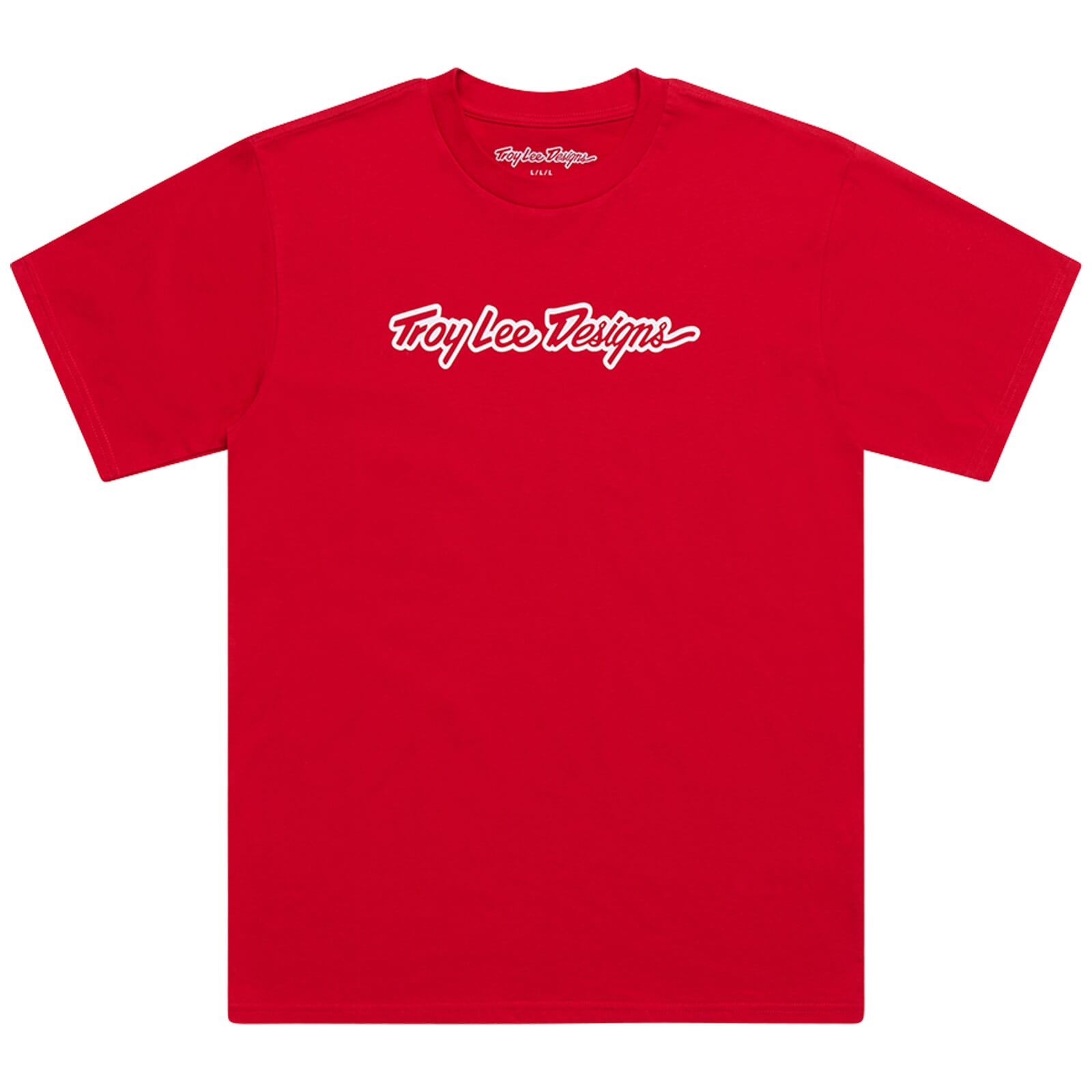 Troy Lee Designs Signature SS Tee 2025-S-Team Red-BRINK