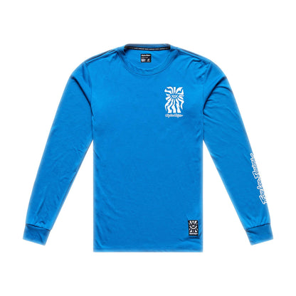 Troy Lee Designs Skyline Ride LS Tee 2026-S-One Eye Aero Blue-BRINK
