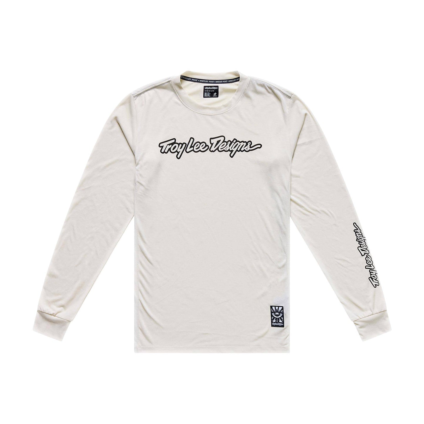 Troy Lee Designs Skyline Ride LS Tee 2026-S-Signature Pumice-BRINK