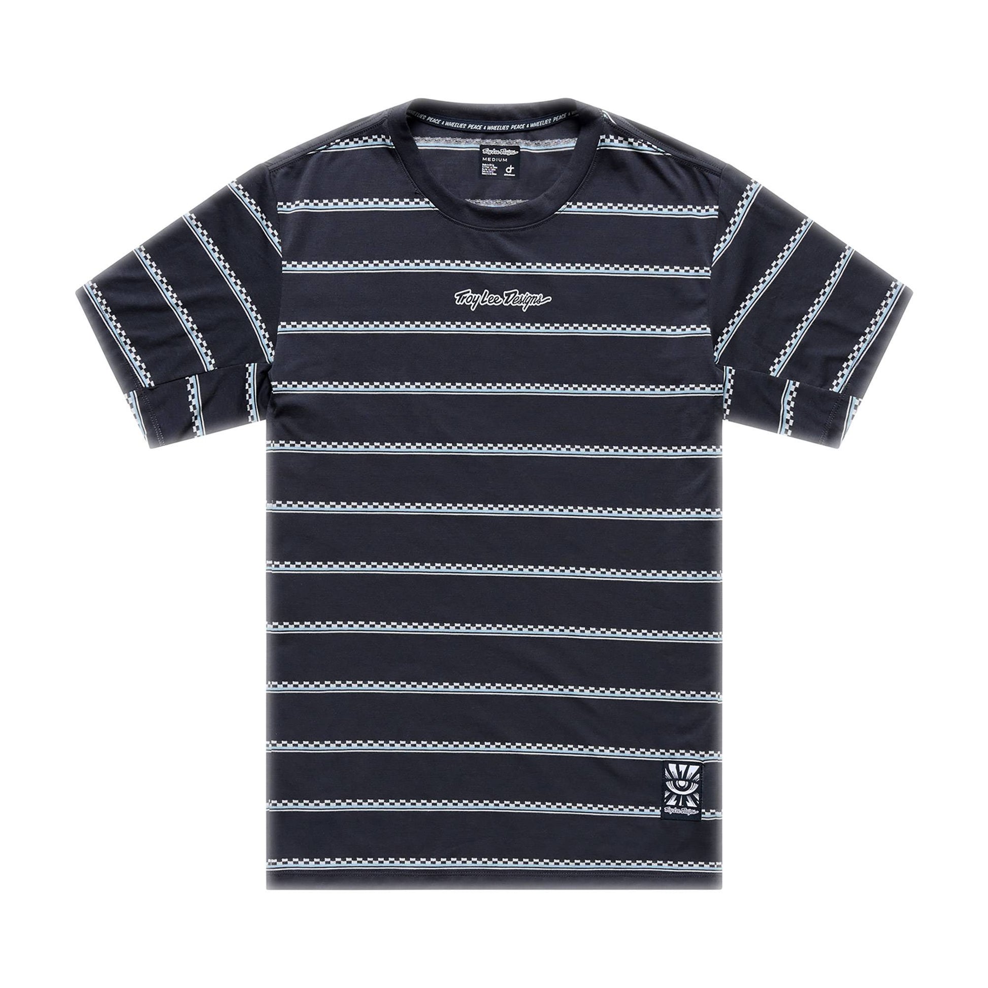Troy Lee Designs Skyline Ride SS Tee 2026-S-Checked Out Carbon-BRINK