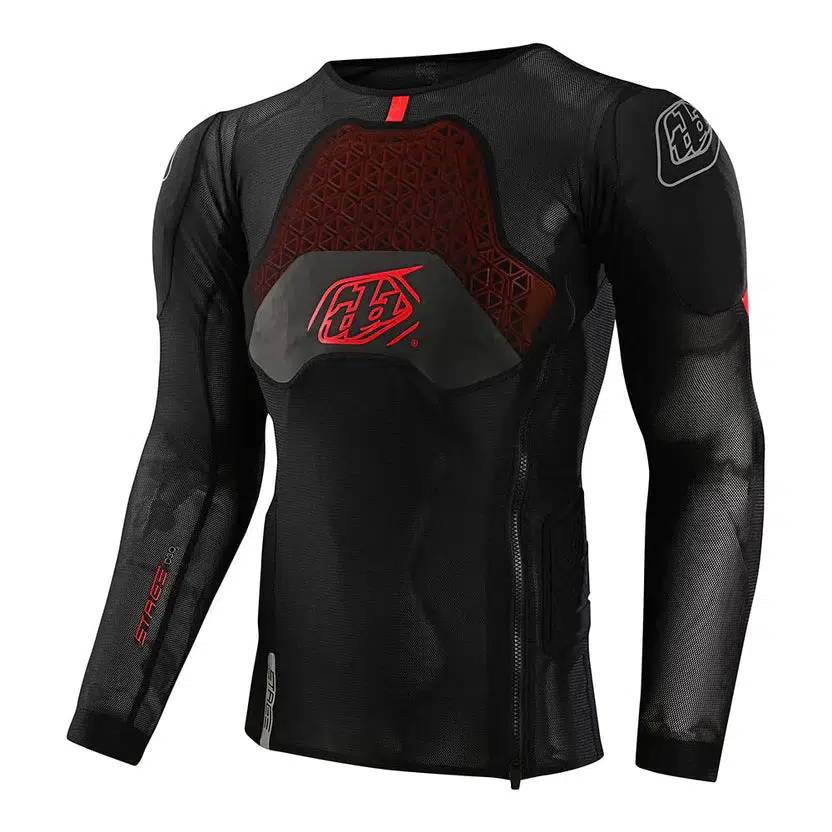 Troy Lee Designs Stage Ghost D30 LS Baselayer 2026-S-Black-BRINK