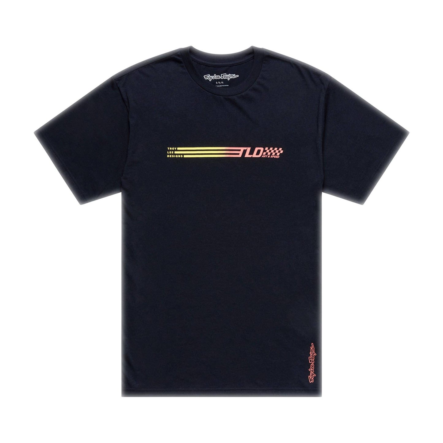 Troy Lee Designs Stripes SS Tee 2026-S-Black-BRINK