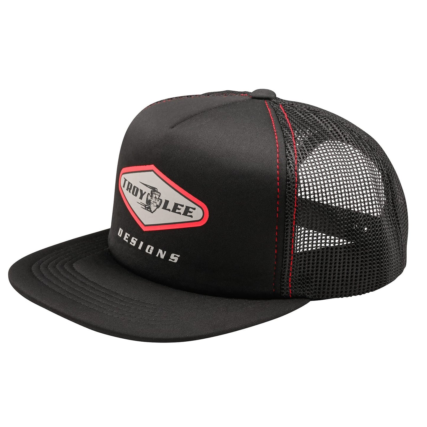 Troy Lee Designs Trucker Snapback 2025-One Size-Carb Black-BRINK