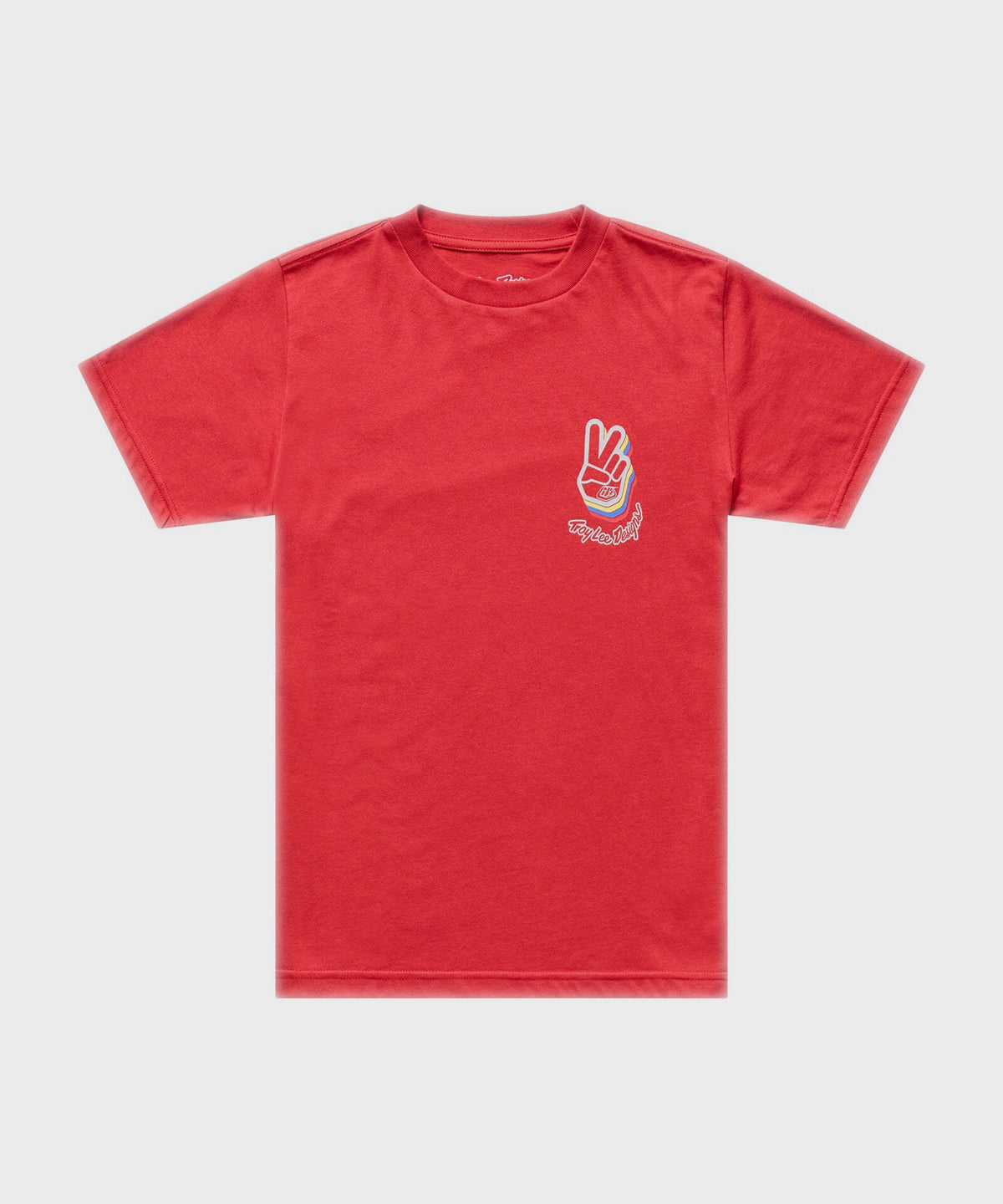 Troy Lee Designs Youth Deuces SS Tee 2026-S-Scarlet-BRINK