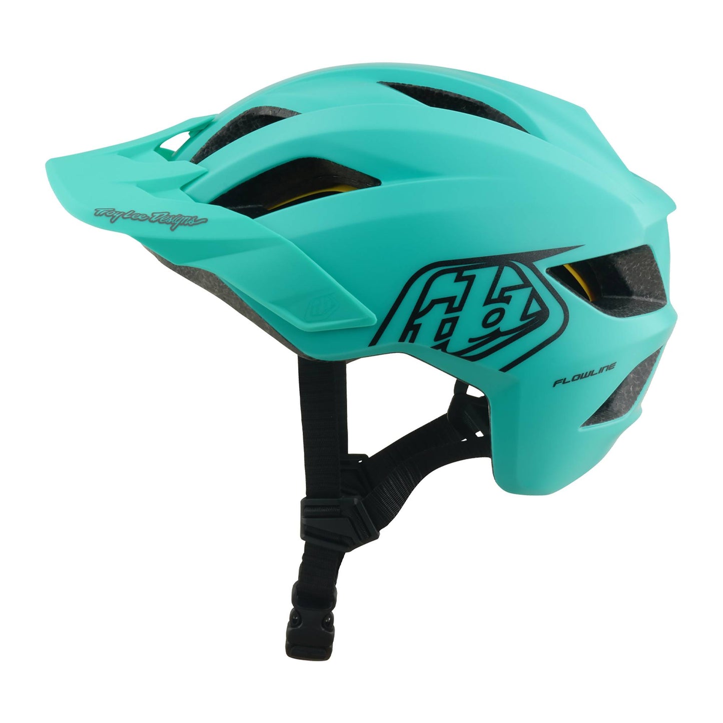 Troy Lee Designs Youth Flowline Helmet 2026-One Size-Point Charcoal / Real Teal-BRINK