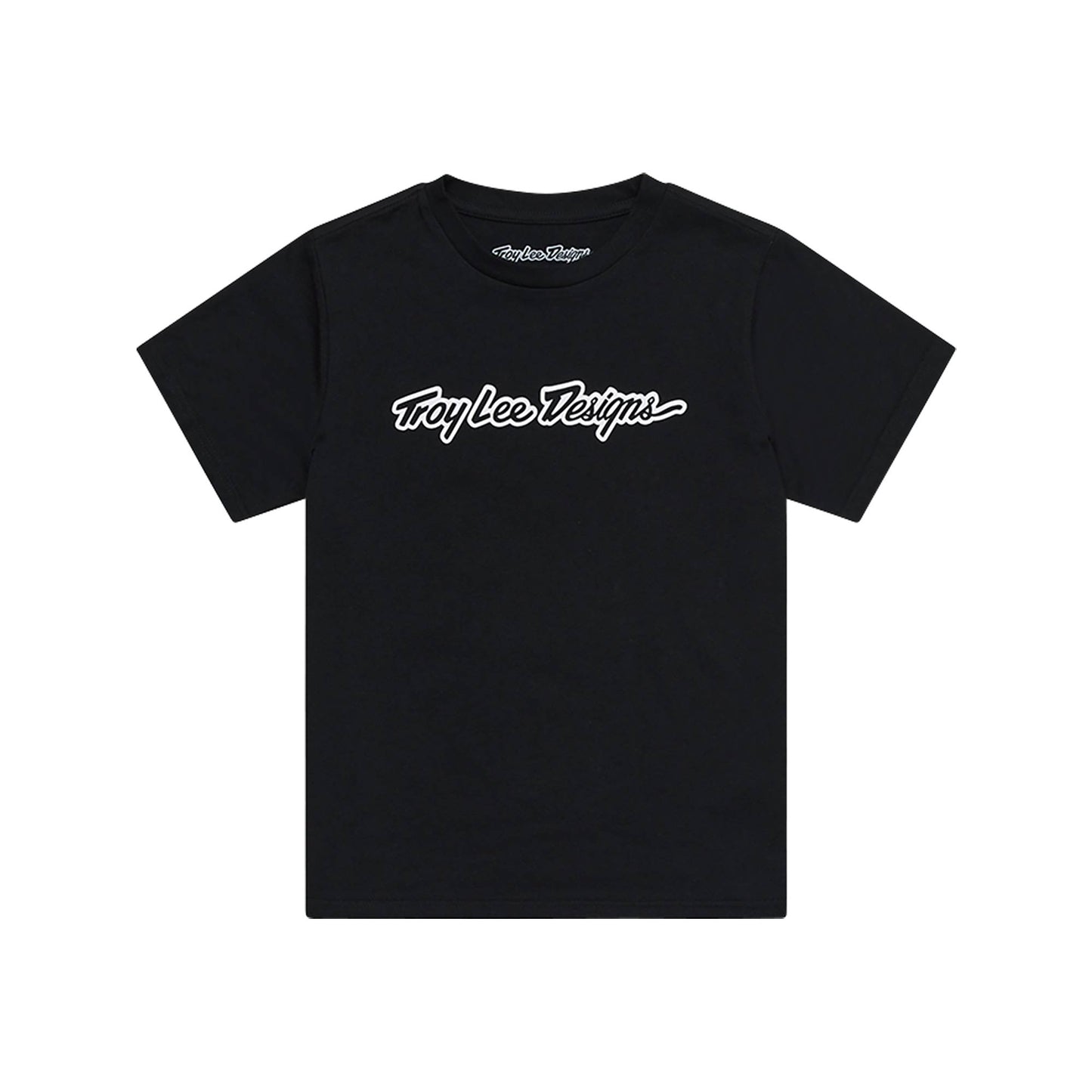 Troy Lee Designs Youth SS Tee 2026-S-Signature Black-BRINK